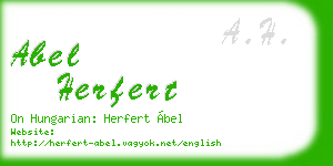 abel herfert business card